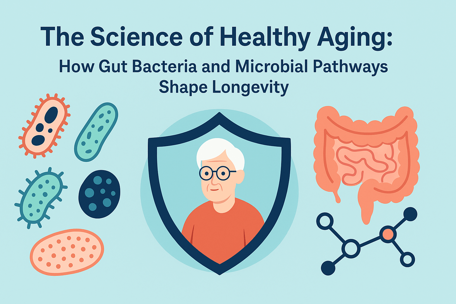 The Science of Healthy Aging: How Gut Bacteria and Microbial Pathways Shape Longevity - InnerBuddies