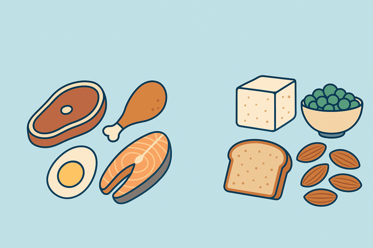 Animal vs. Plant Protein: What Science Really Says About Health, Aging, and How Much You Need - InnerBuddies