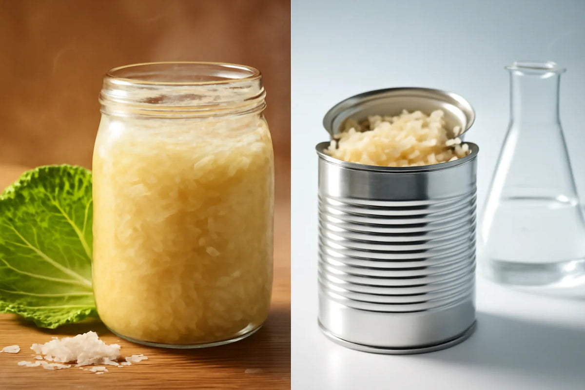 pasteurized vs unpasteurized sauerkraut