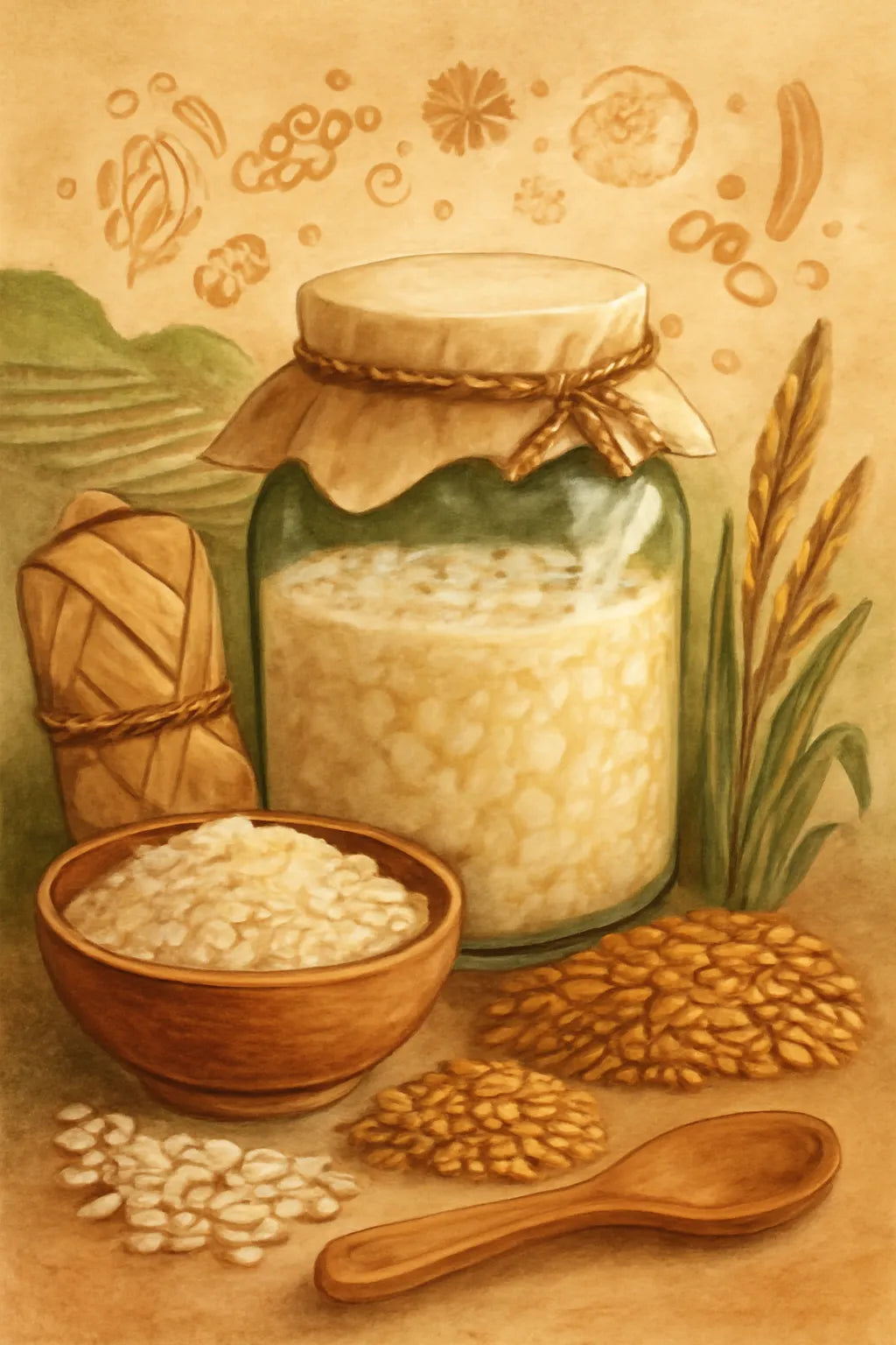 fermented rice
