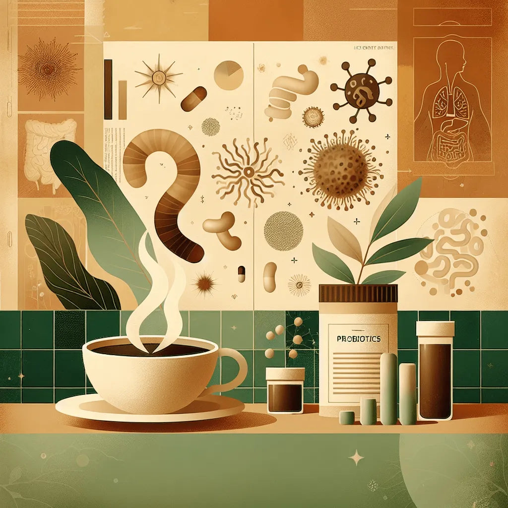 How long no coffee after probiotics