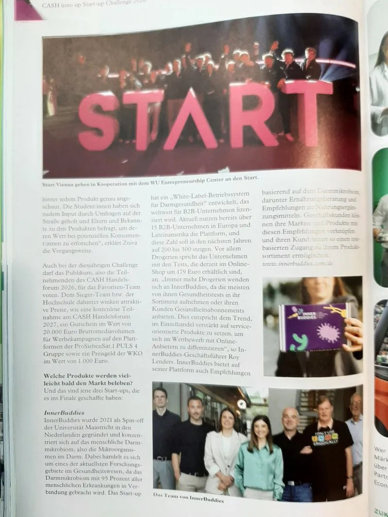 InnerBuddies chosen as top 3 finalist in CASH Magazines Longevity Challenge in Austria