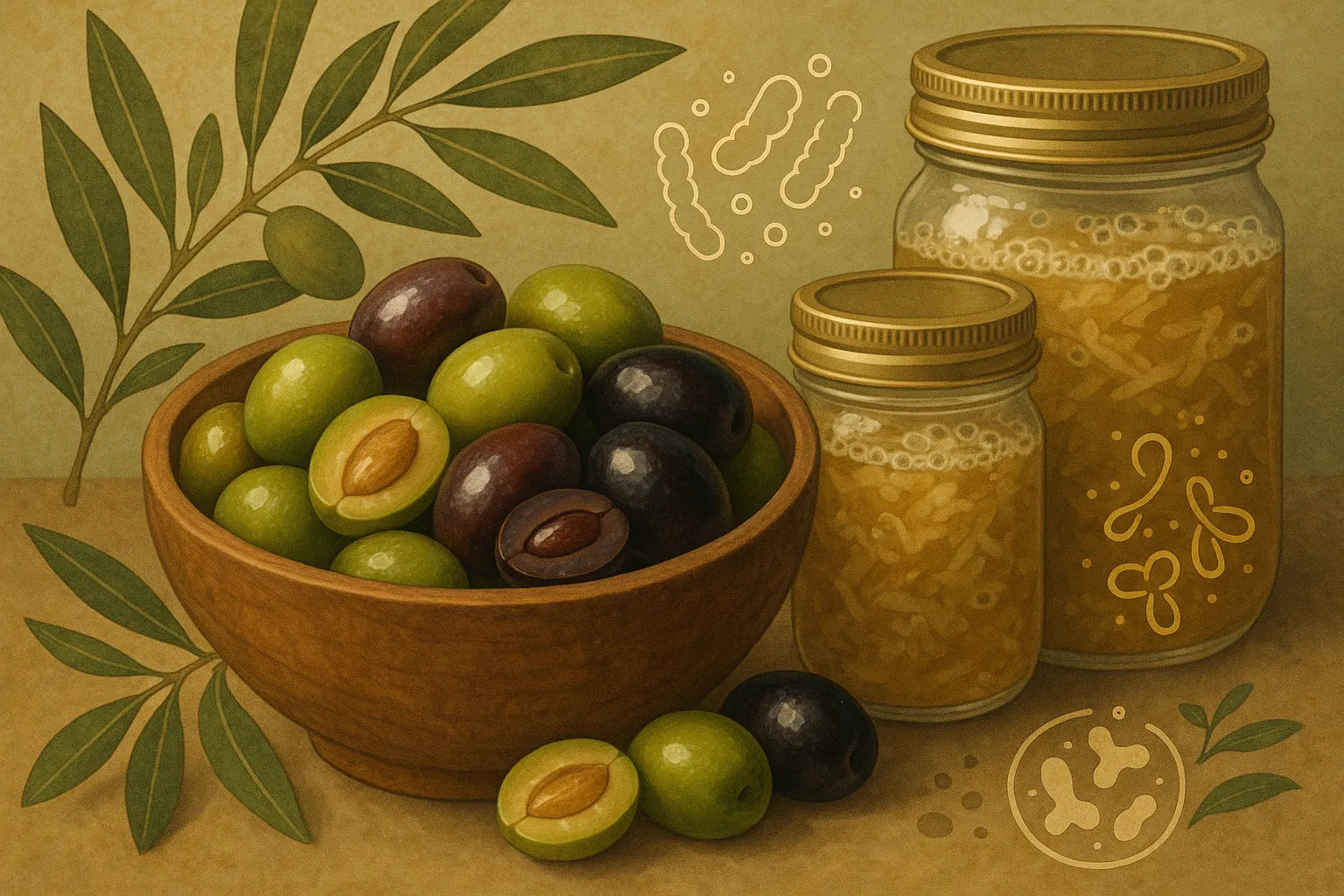 fermented olives