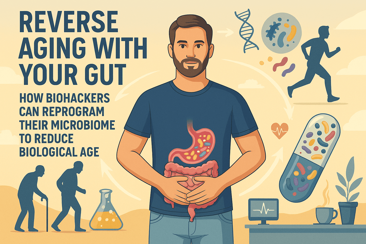 Reverse Aging with Your Gut: How Biohackers Can Reprogram Their Microbiome to Reduce Biological Age - InnerBuddies