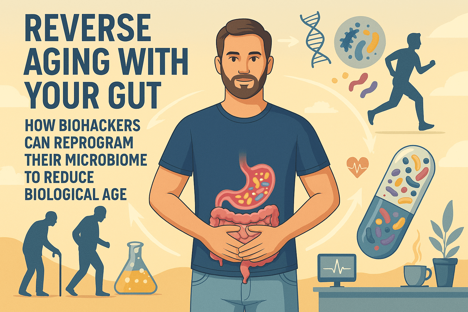 Reverse Aging with Your Gut: How Biohackers Can Reprogram Their Microbiome to Reduce Biological Age - InnerBuddies