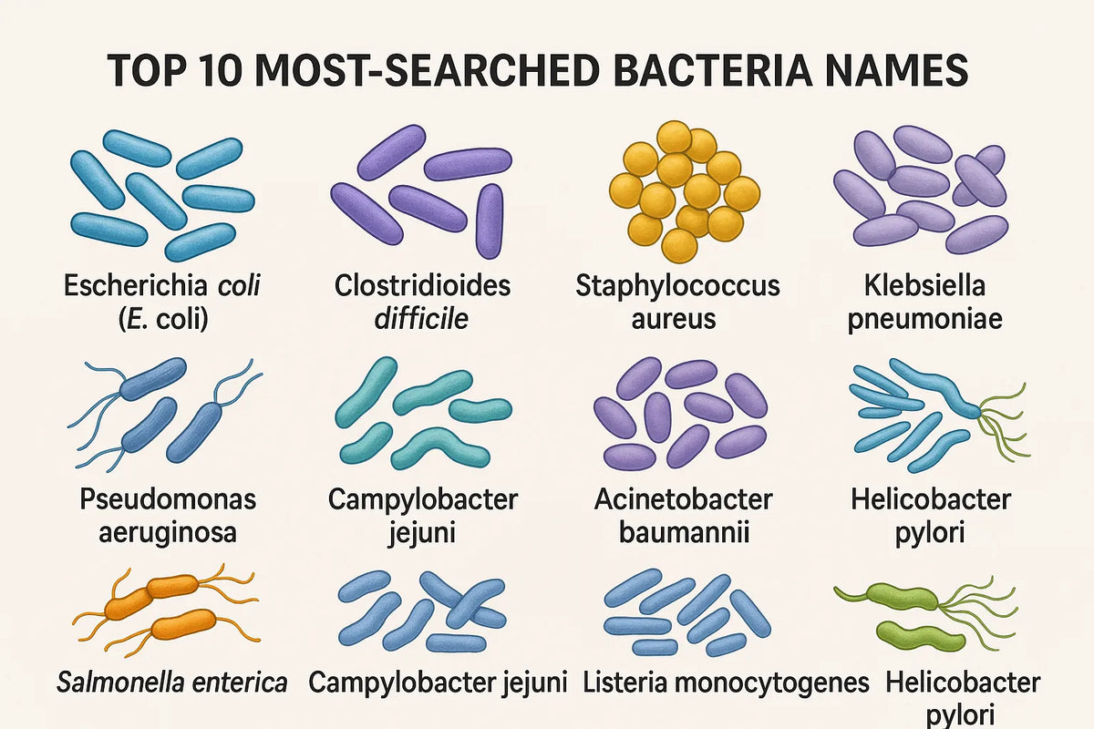 Top 10 Most-Searched Bacteria Names: What the World Wants to Know About Microbes