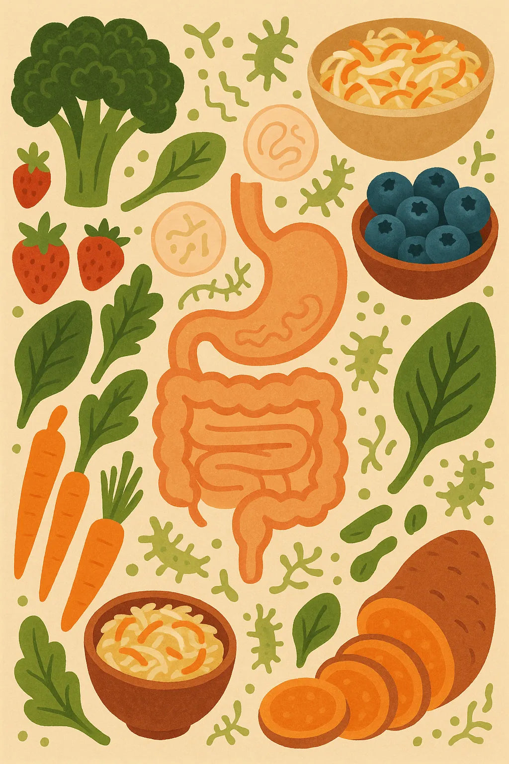 What are the six superfoods for gut health