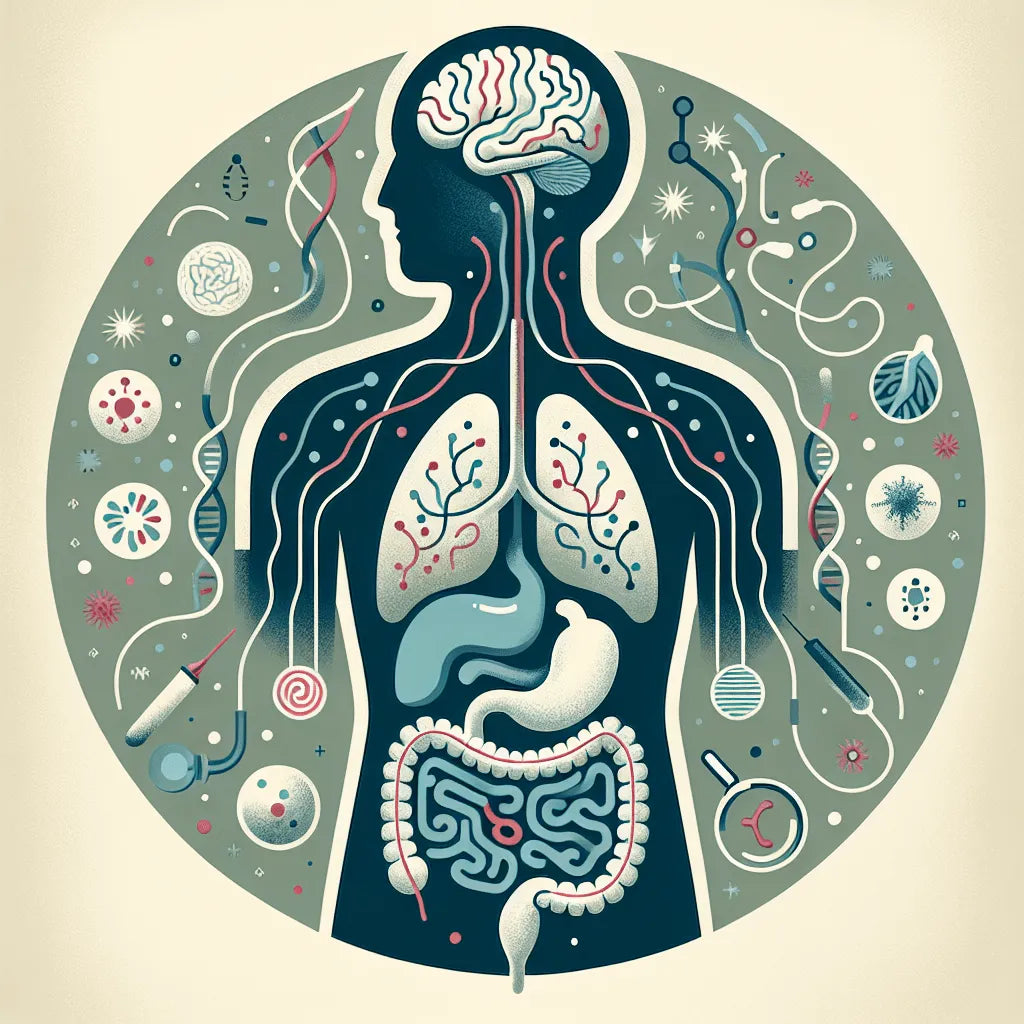 What diseases can be caused by the brain-gut connection