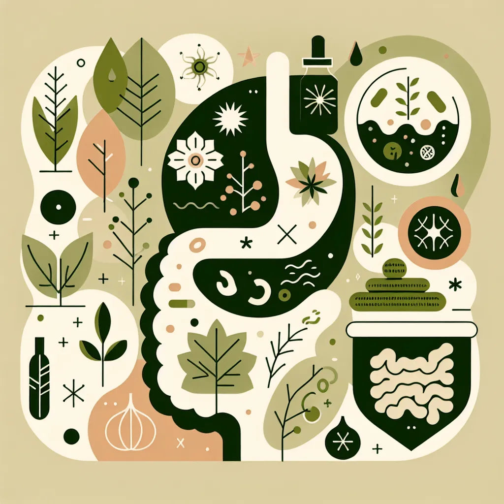 What naturally kills bacteria in the gut