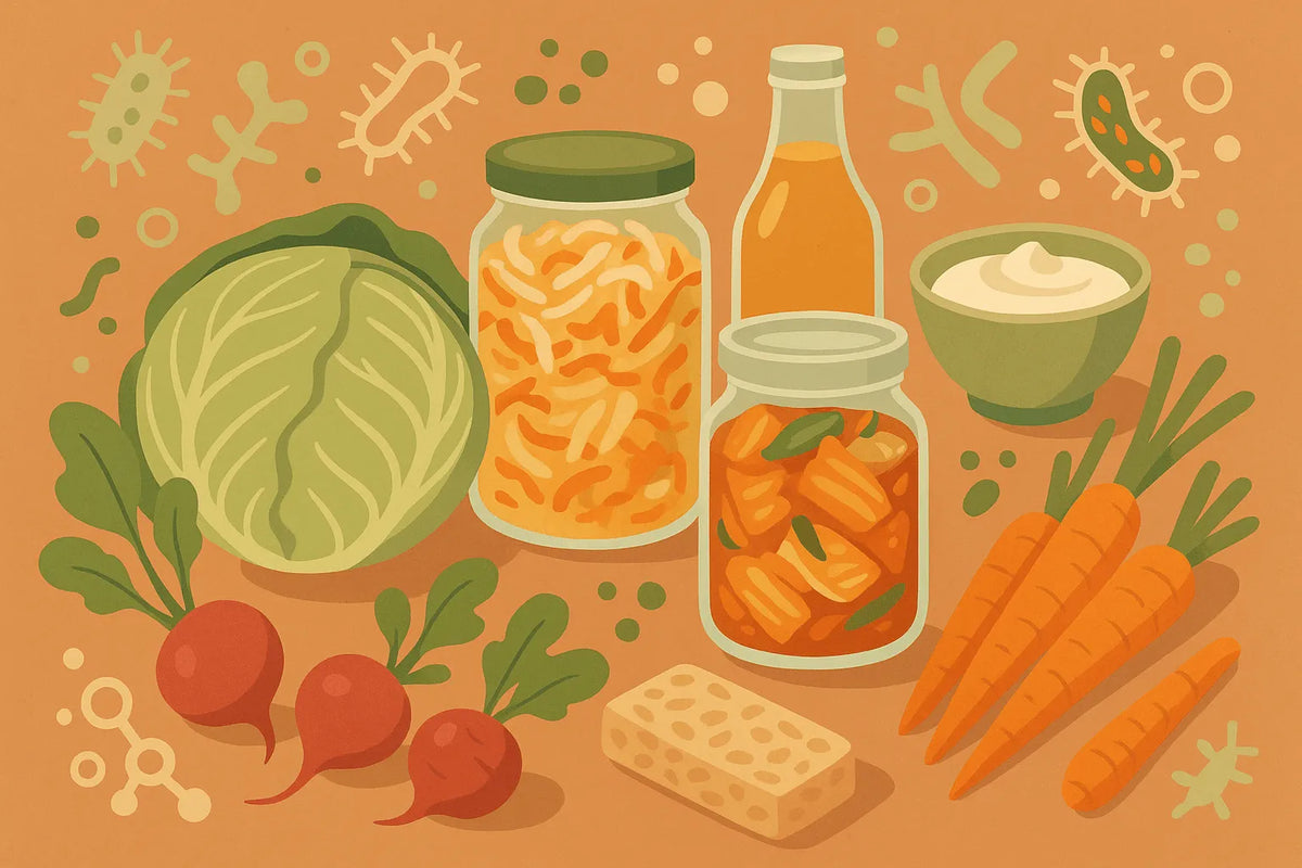 What vegan products are fermented