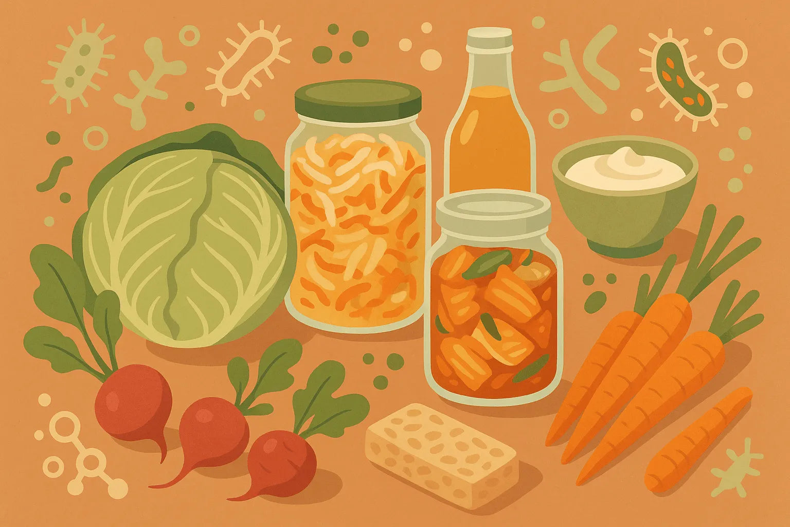 What vegan products are fermented