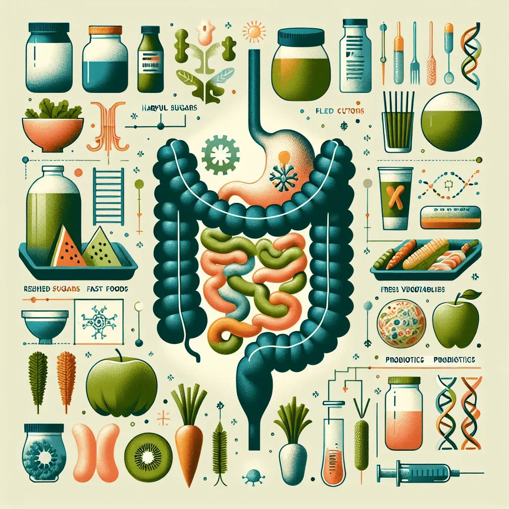 Which 3 foods are not good for the gut