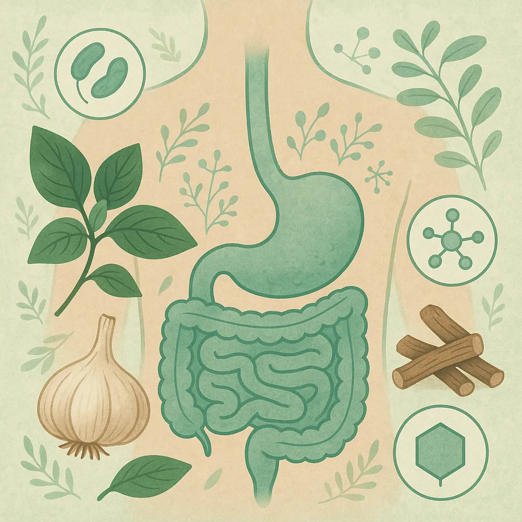 herb to kill stomach bacteria