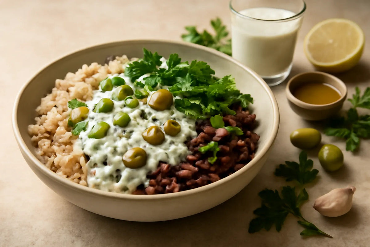Adzuki Bean Brown Rice Bowl with Kefir Sauce – InnerBuddies
