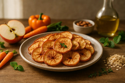 Air fryer apple slices with cinnamon