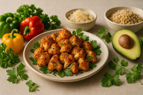 Air fryer cauliflower bites
