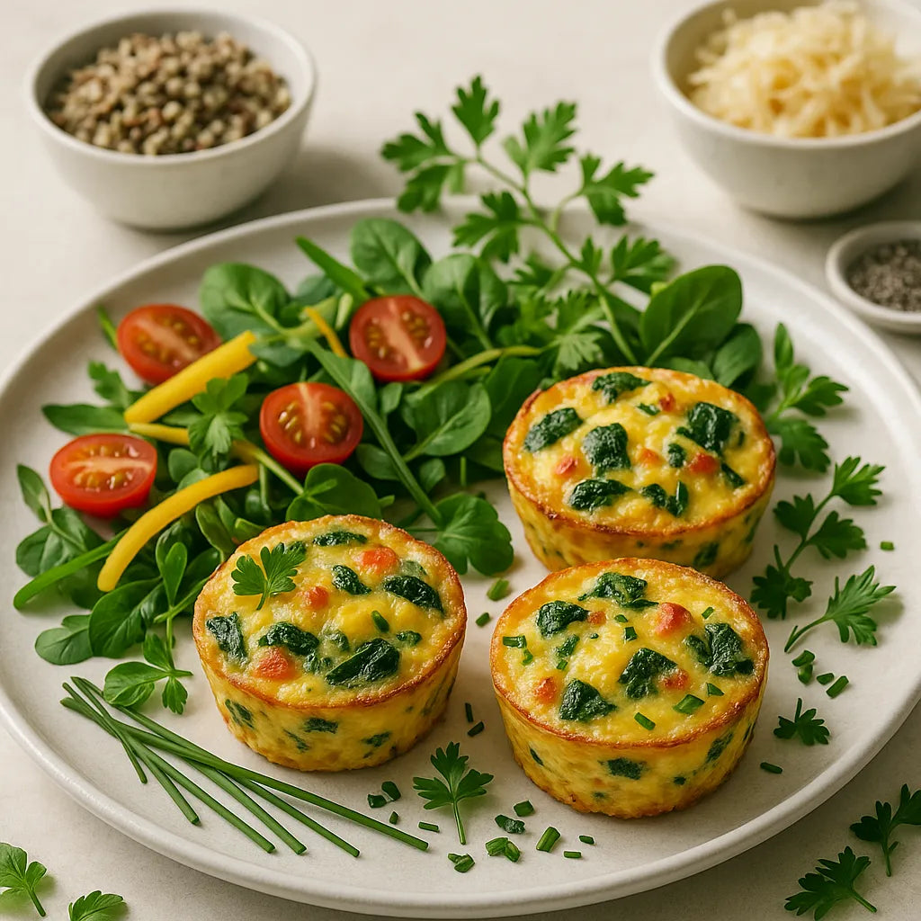 Air fryer egg muffins