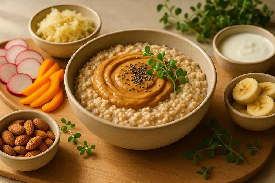 Almond Butter Chia Oatmeal