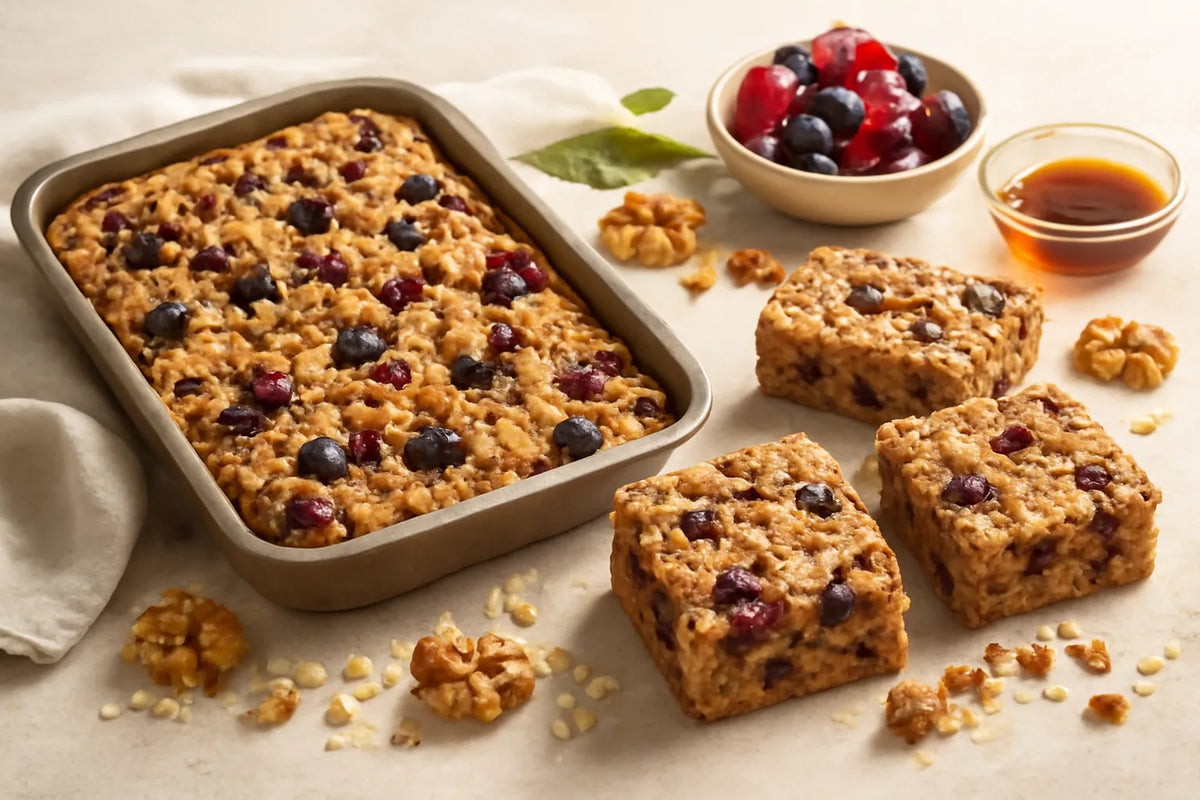 Gâteau aux fruits rouges et aux noix, anti-inflammatoire