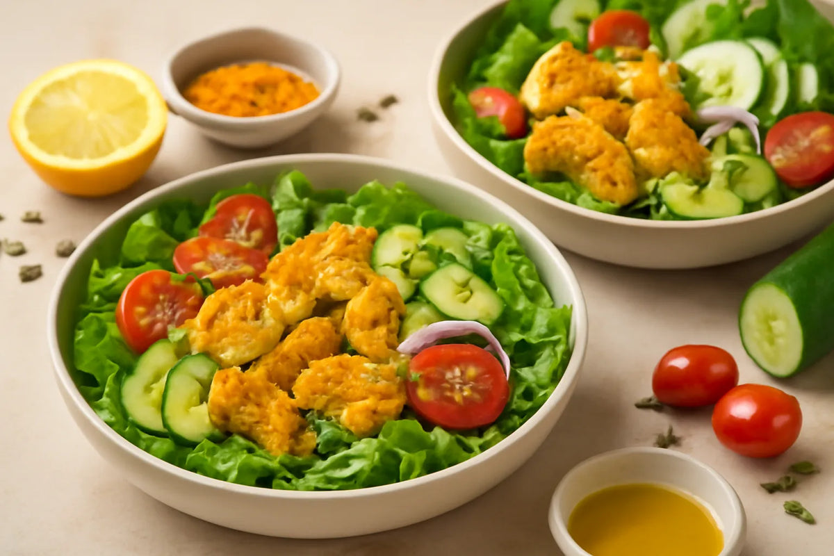 Salade de saumon au curcuma anti-inflammatoire