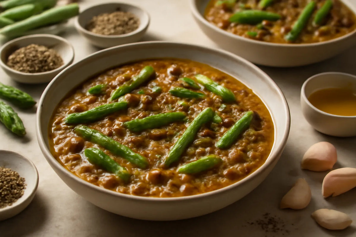 Asparagus Adzuki Bean Dal with Za'atar