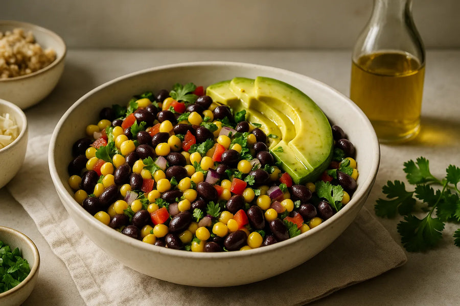Avocado Black Bean Corn Salad