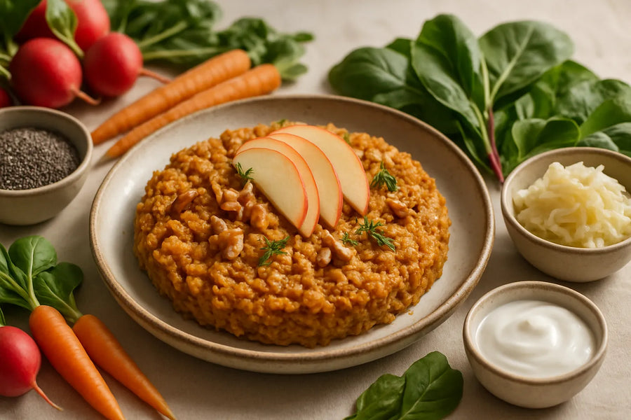 Baked Oats with Apple and Walnuts