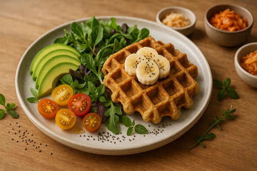 Banana Chia Waffles