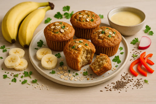 Banana Oat Kefir Muffins