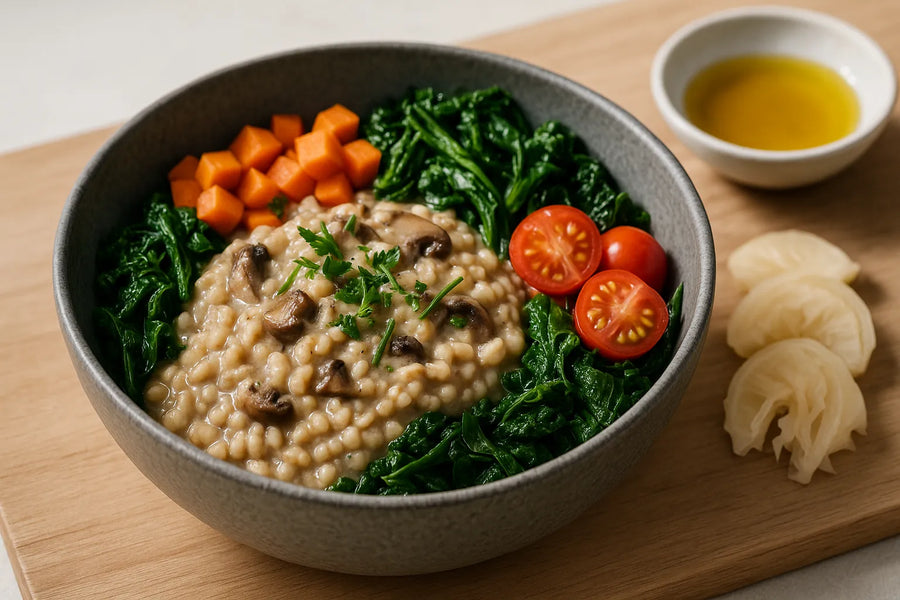 Barley Mushroom Risotto
