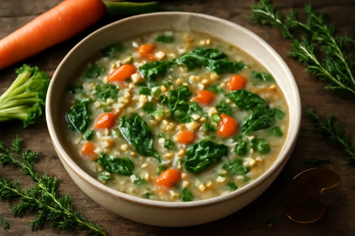 Barley vegetable soup