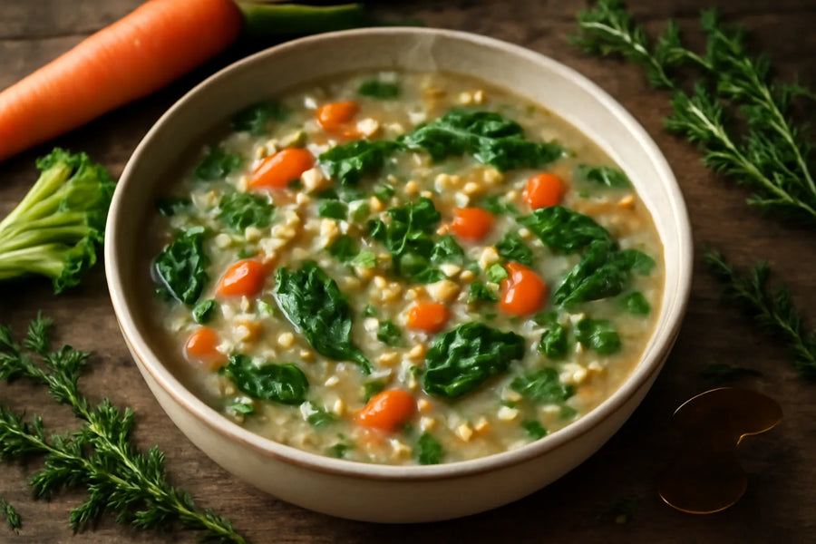 Barley vegetable soup