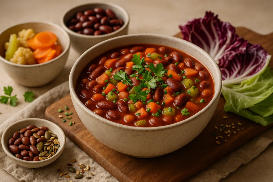 Bean chili with Dutch vegetables
