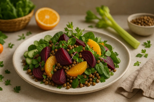 Beet Lentil Orange Salad