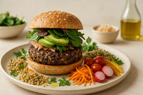 Black Bean Oat Burgers
