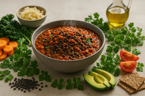 Black Lentil Tomato Stew
