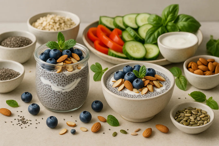 Blueberry Almond Chia Cups