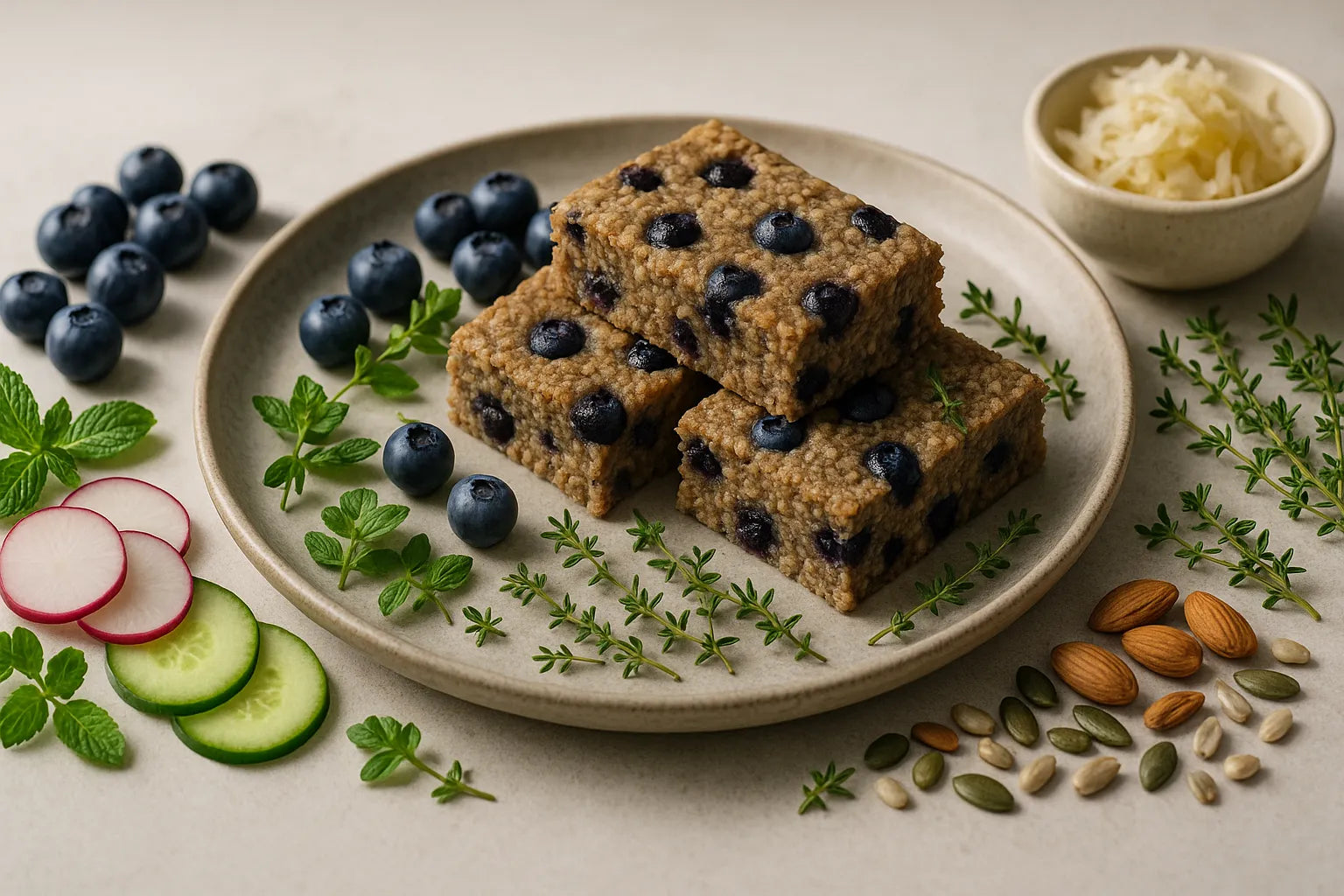 Blueberry Buckwheat Breakfast Bars