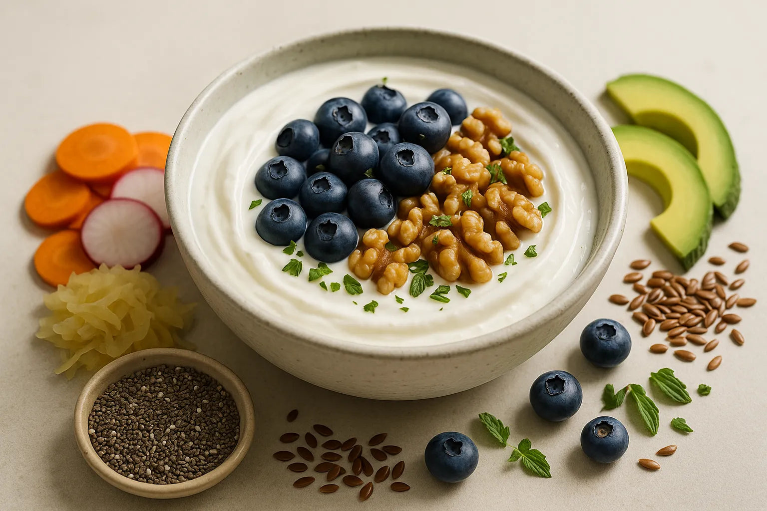 Blueberry Walnut Yogurt Bowl