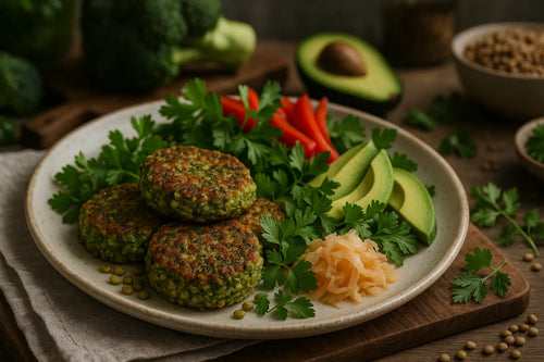 Broccoli Lentil Fritters
