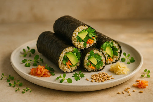 Brown Rice Nori Wraps with Avocado