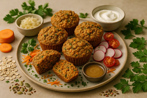 Carrot Oat Breakfast Muffins