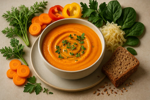 Carrot soup with orange