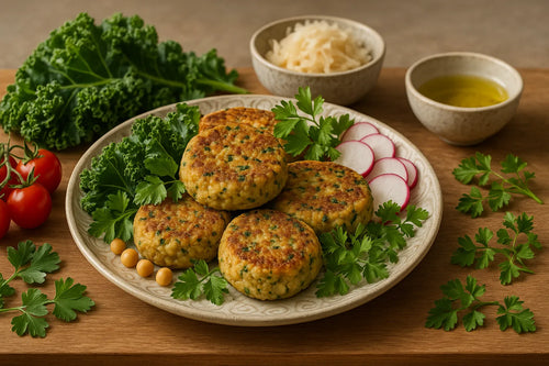 Cauliflower Chickpea Patties