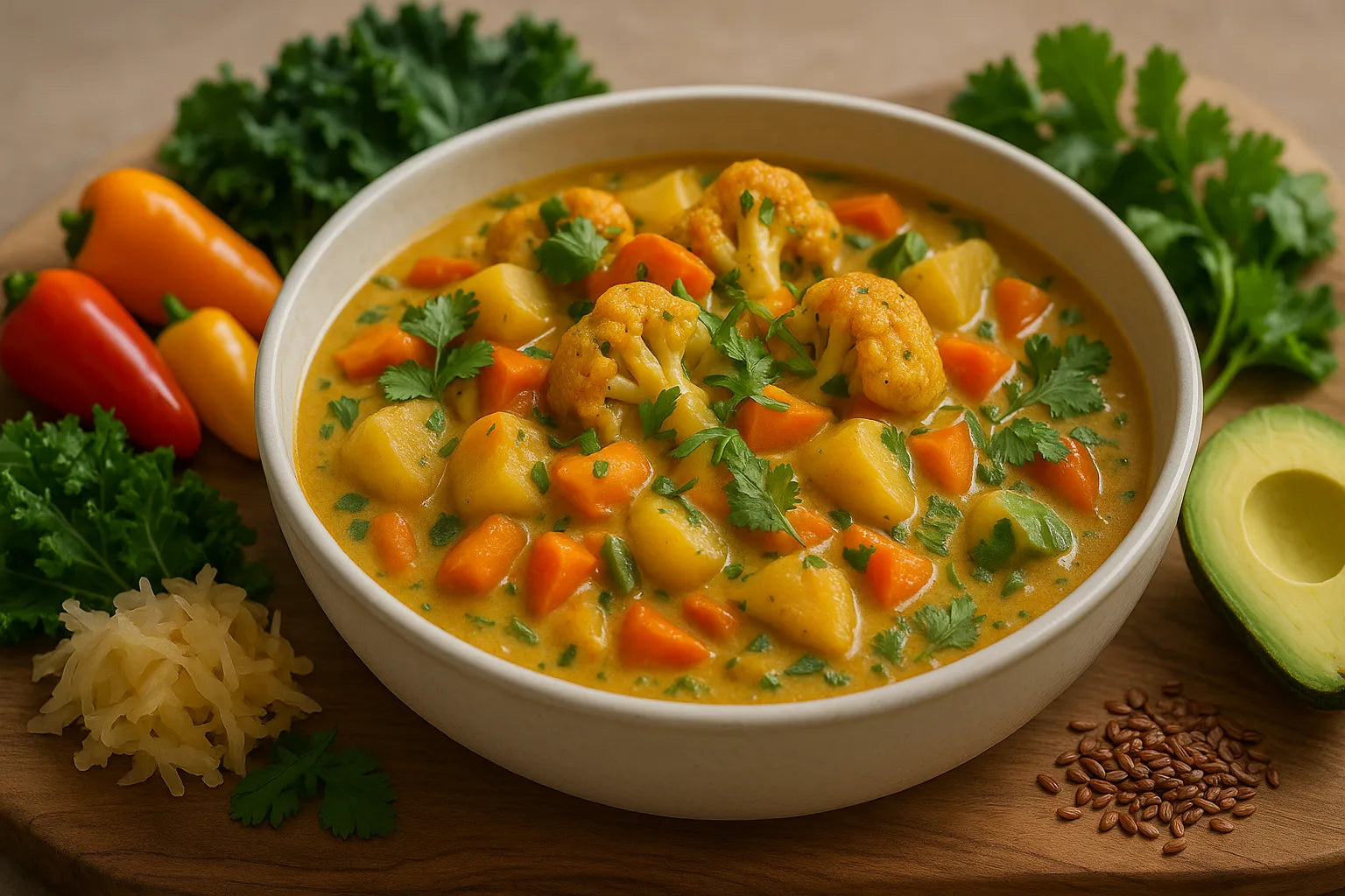 Cauliflower potato curry
