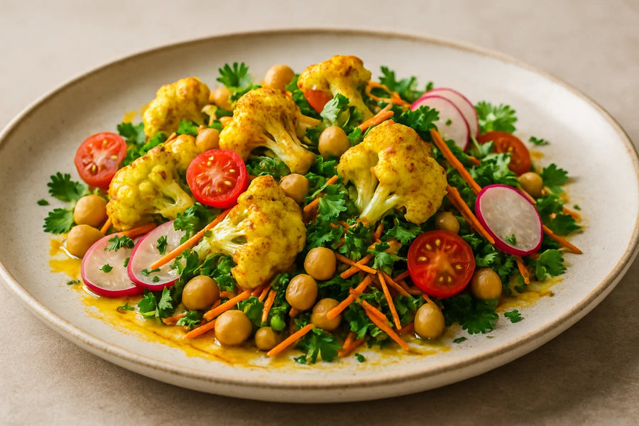 Cauliflower salad with curry