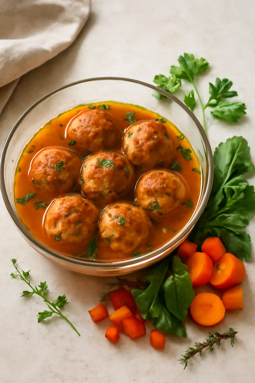 Kipballetjes met paprika