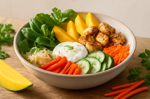 Chicken Mango Lime Yogurt Pokebowl