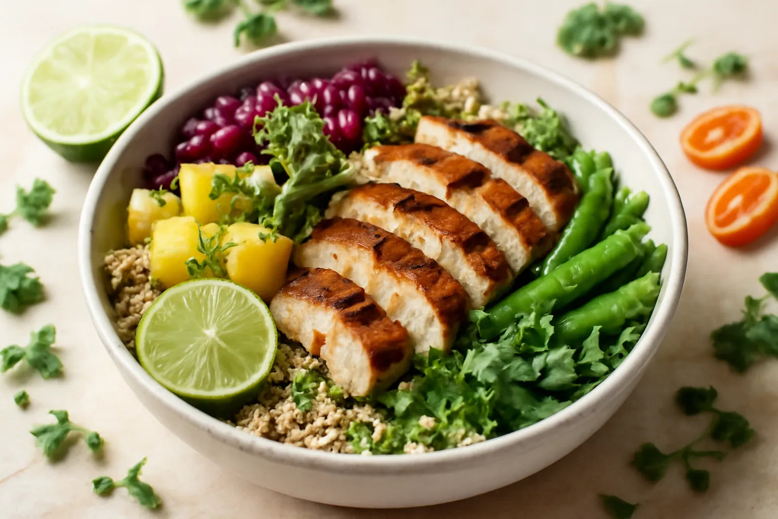 Chicken Pineapple Teriyaki Lime Pokebowl