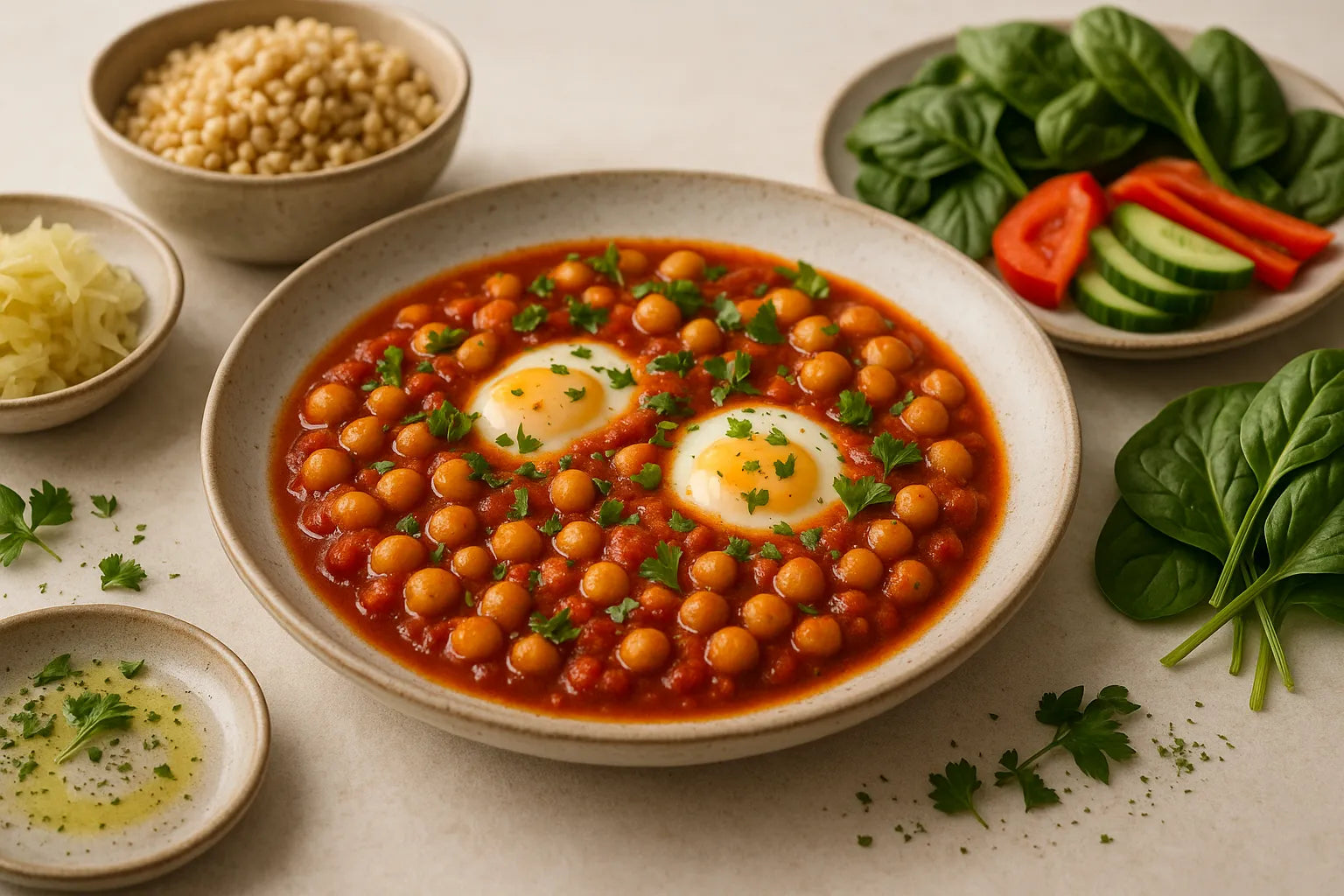 Shakshuka de garbanzos
